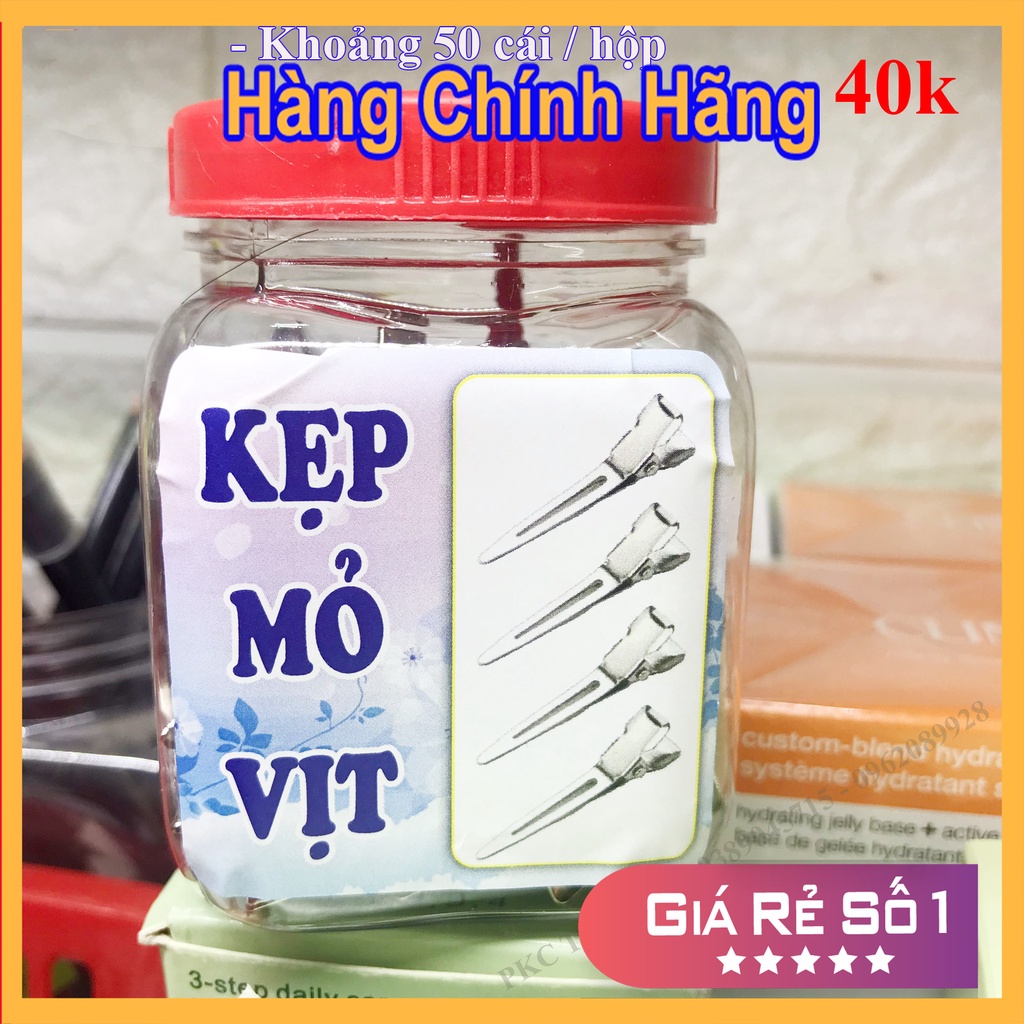 Kẹp Sóng Nước Mỏ Vịt Nhỏ Làm Tóc Lẻ 5 Cái Bằng Thép chính hãng chống gỉ tặng hộp nhựa chứa kẹp