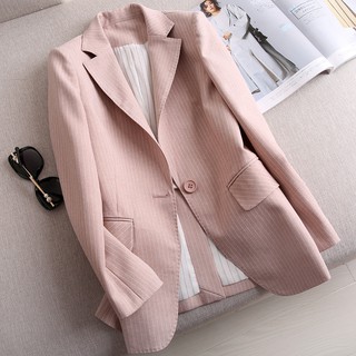 Vest Blazer Hồng Sọc Cao Cấp