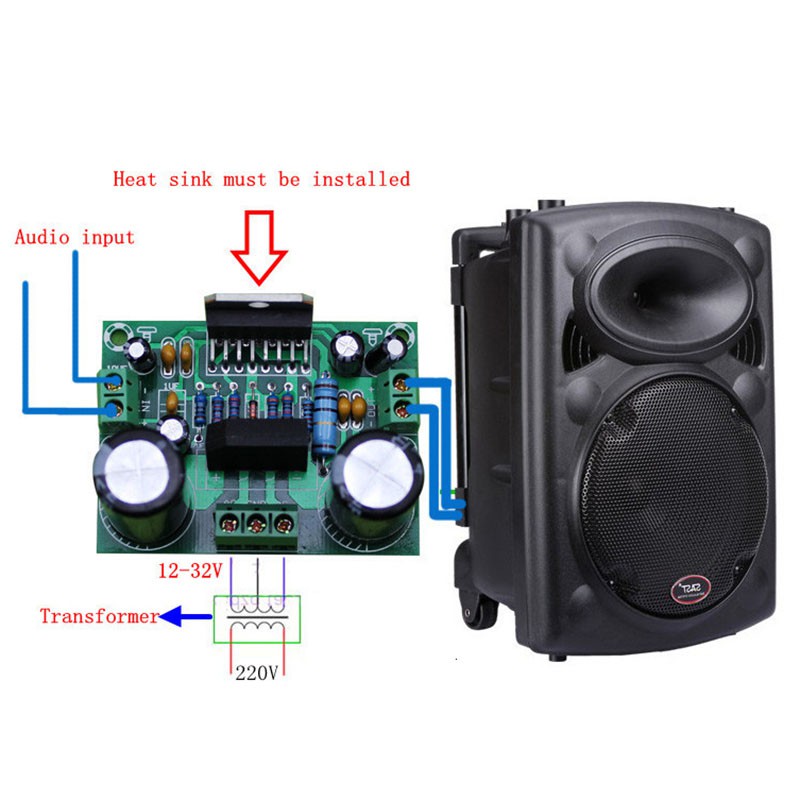 Mô Đun Khuếch Đại Âm Thanh tda7293 12~32v Chất Lượng Cao