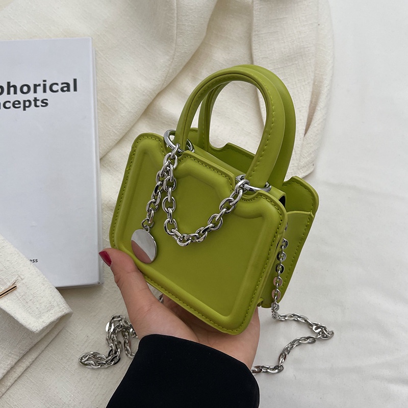 Túi Đeo Vai Phối Dây Xích Thiết Kế Giản Dị Thời Trang