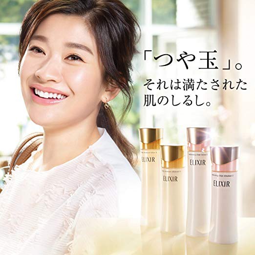 Nước hoa hồng trắng da, chống lão hóa Shiseido Elixir Whitening Clear Lotion 170ml