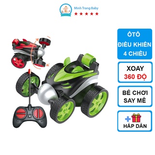 Đồ chơi xe điều khiển 4 chiều nhào lộn 360 độ cho bé