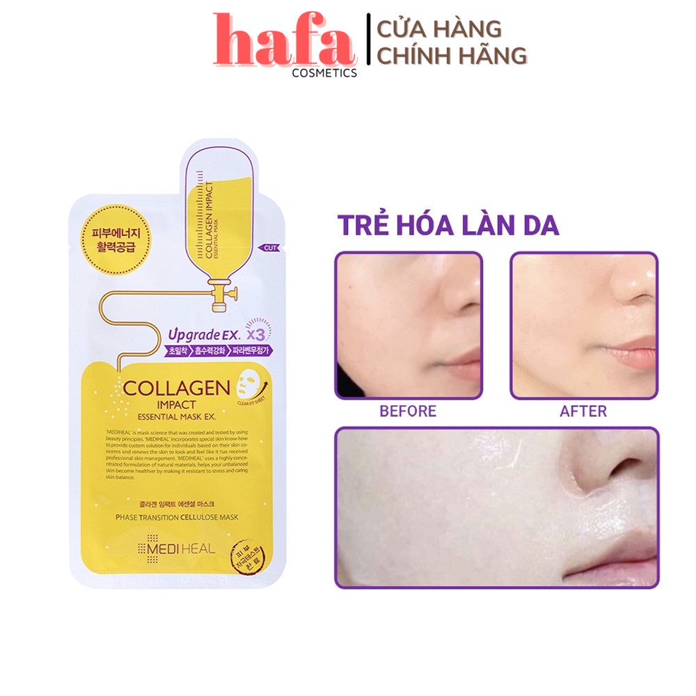 Mặt nạ dưỡng ẩm ngăn ngừa lão hóa da Mediheal Collagen Impact Essential Mask Ex _ Mediheal Chính Hãng