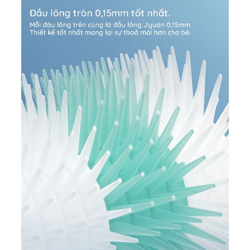 Bàn chải đánh răng 360 độ cho bé, với sợi nano kháng khuẩn, chải sạch răng hơn, bàn chải mềm mại phù hợp bé từ 1-3 tuổi