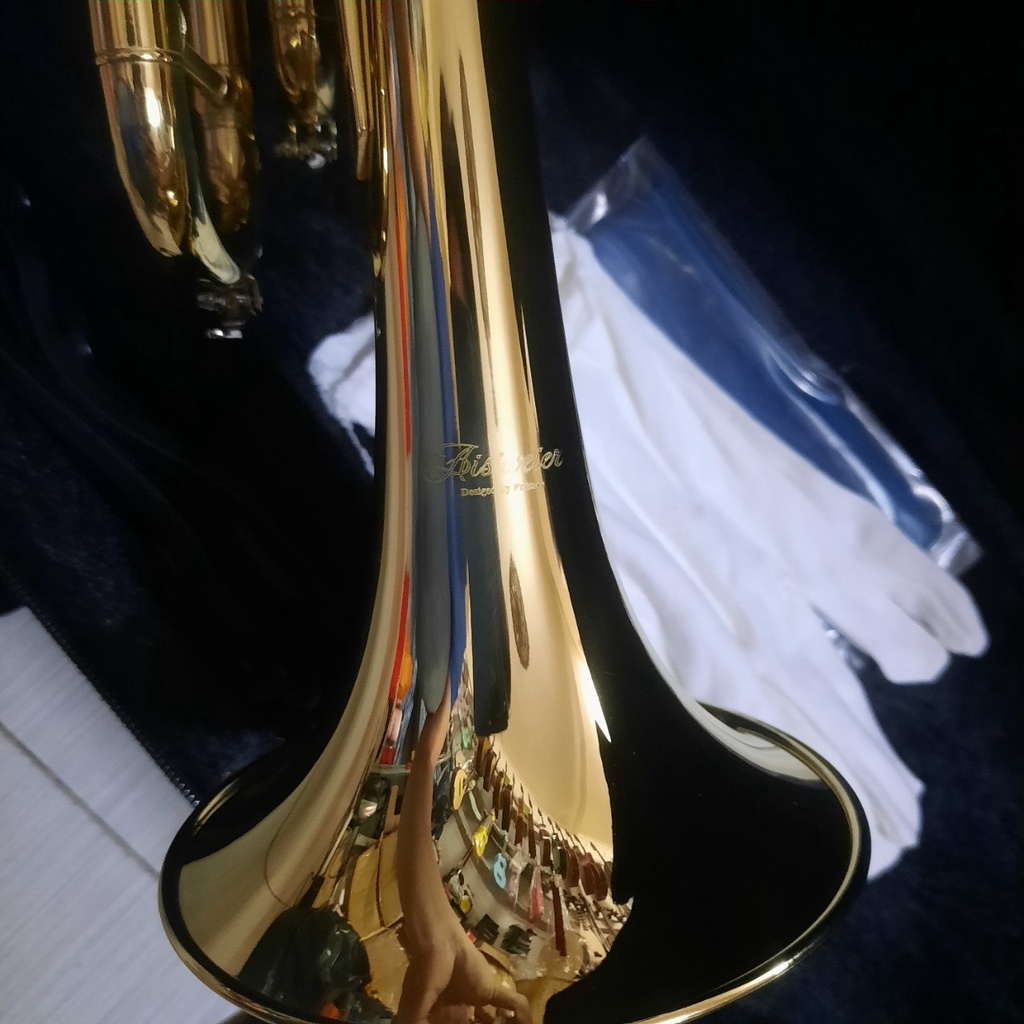 Kèn trumpet Aisiweier pháp vàng đồng