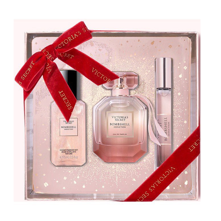 Bộ Sản Phẩm Victoria’s Secret Bomshell Seduction Luxe Fine Fragrance