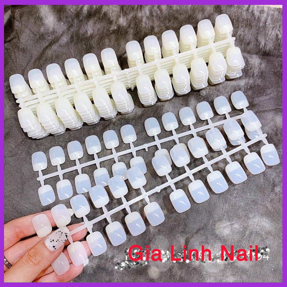 Móng mẫu vuông , móng xương cá, móng mẫu nail tập sơn túi 5 vỉ 120 móng/10 vỉ