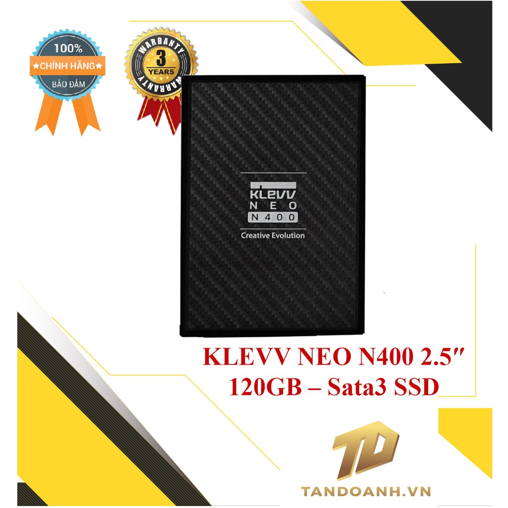 [Mã 255ELSALE giảm 7% đơn 300K] Ổ cứng SSD KLEVV NEO N400 2.5″ 120GB – 240GB Sata3 SSD