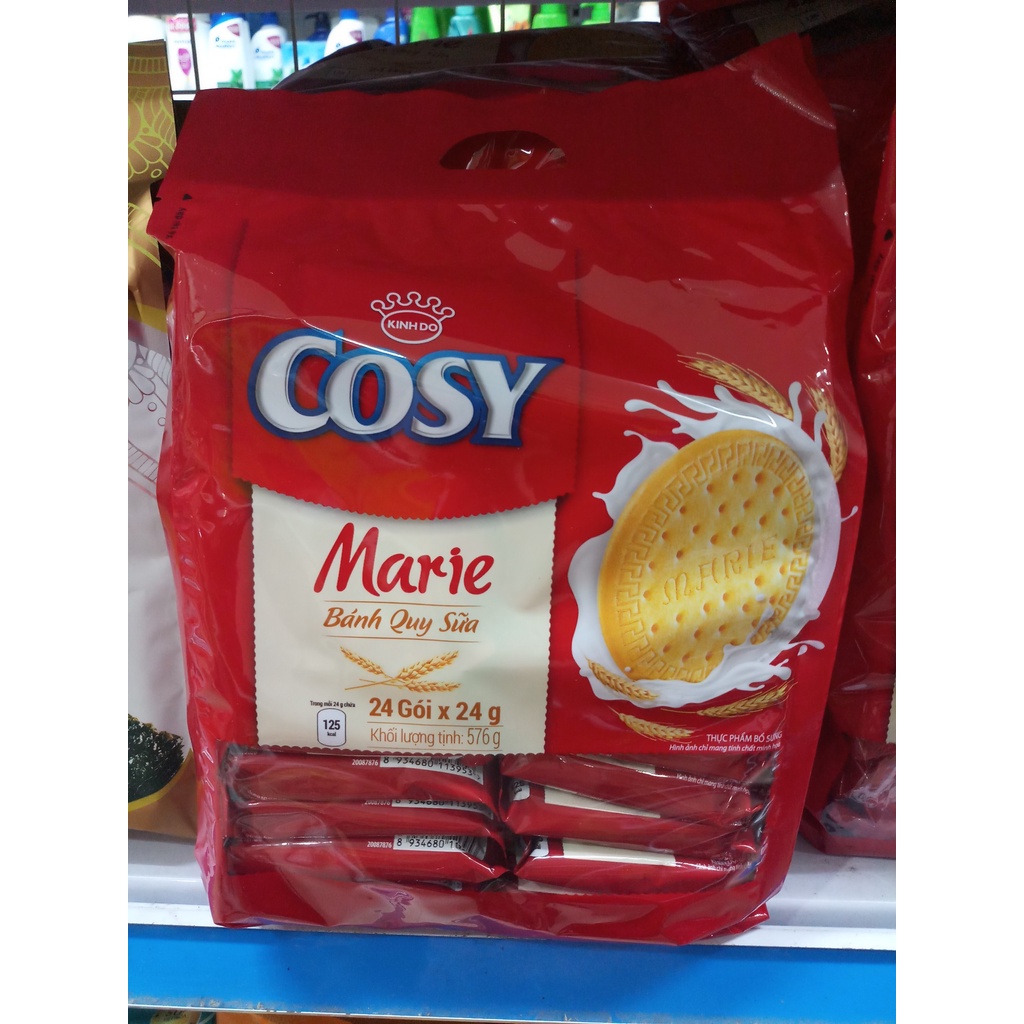 Bánh quy sữa giòn thơm ngon Cosy Marie gói to 756g gồm 24 gói