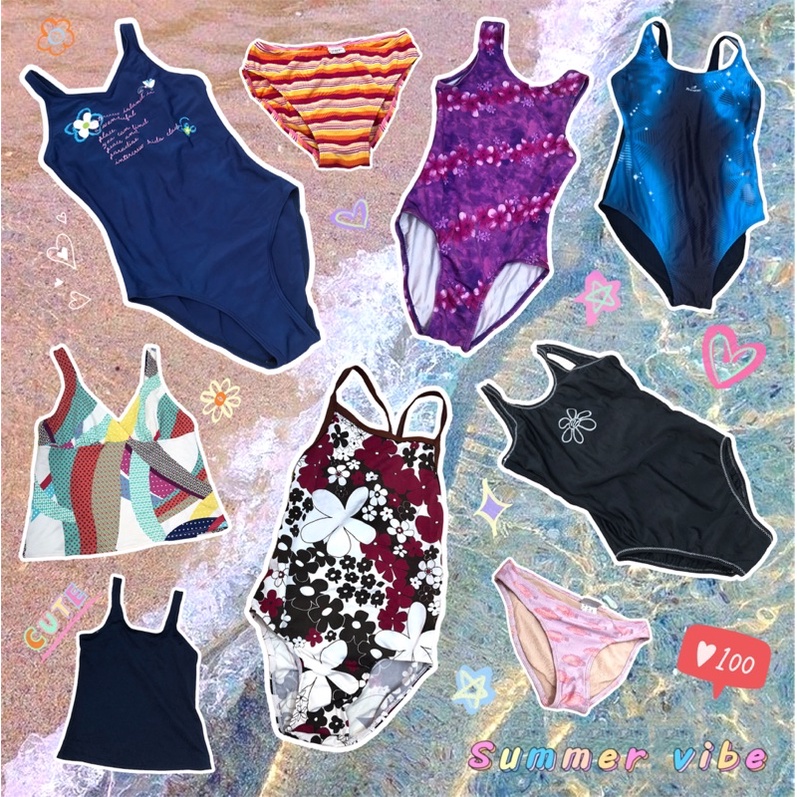 Swimsuit, áo bơi vintage và váy đi biển 2hand