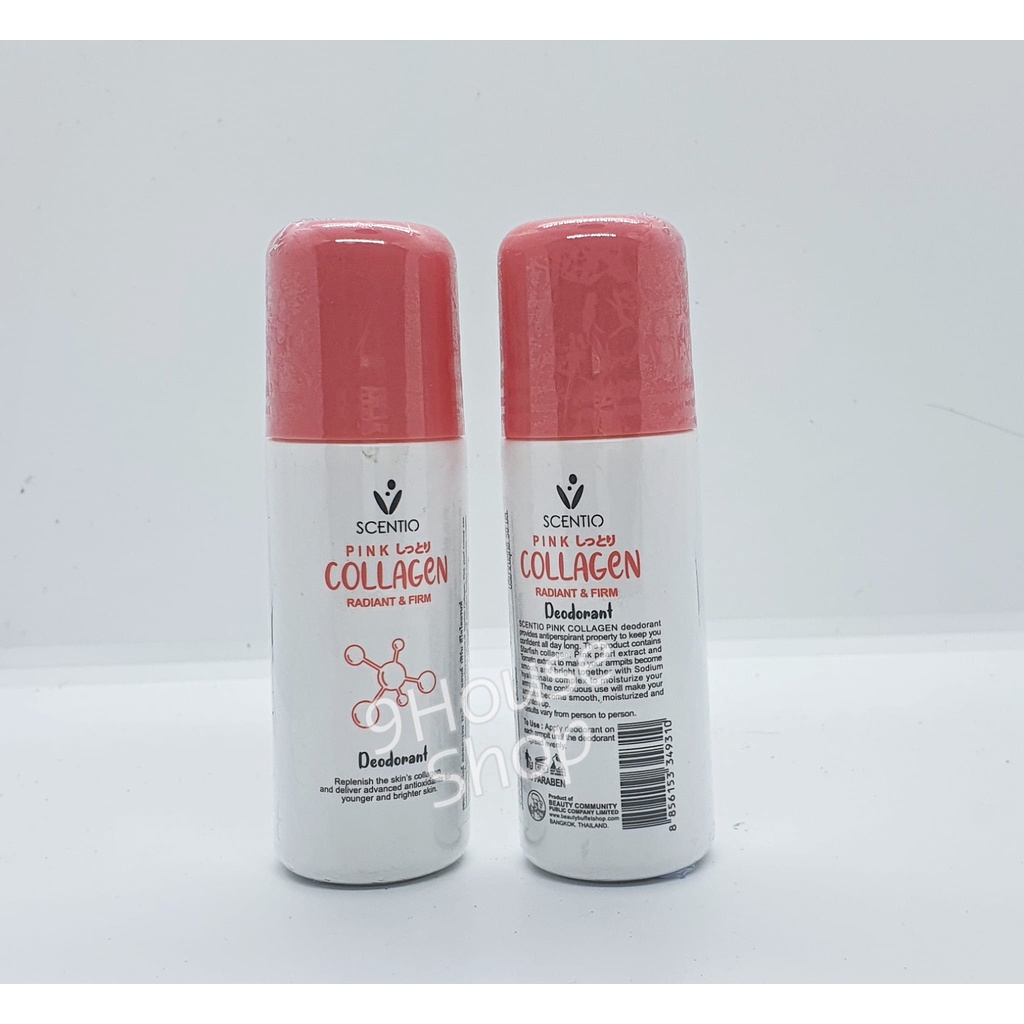 01 Lăn Khử Mùi Dưỡng Trắng Da Dưới Cánh Tay Scentio Pink Collagen 50ml Thái Lan