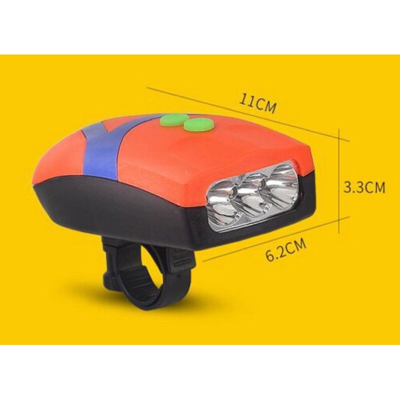 Đèn chiếu sáng dành cho xe đạp tiện lợi, báo động đi dường