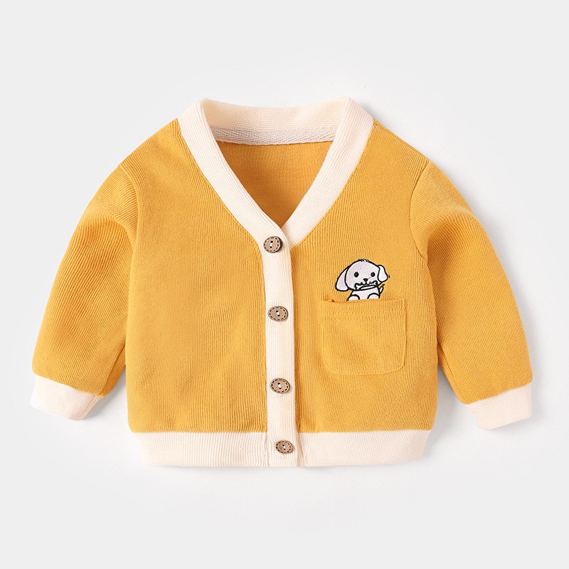 Áo len Cardigan cho bé Mario Store áo khoác len họa tiết đáng yêu hàng xuất khẩu