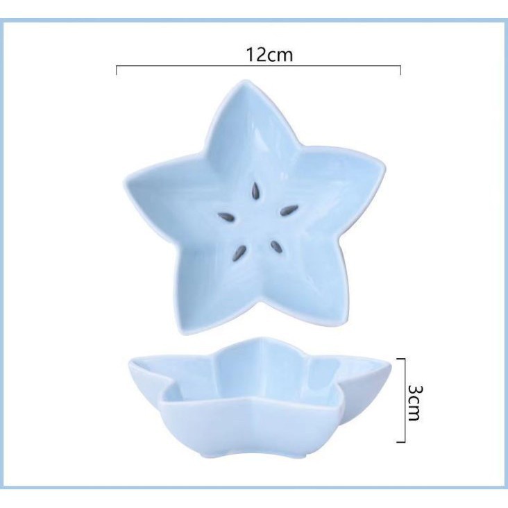 Bát Ăn Dặm Gốm Sứ Đẹp Cute Cho Bé Hình Quả Khế, Chén Ăn Cơm Bé Trai Bé Gái