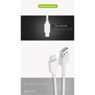 Cáp Sạc Nhanh Iphone Type C Micro Usb MAIMI - M215 ( Hàng Chính Hãng)