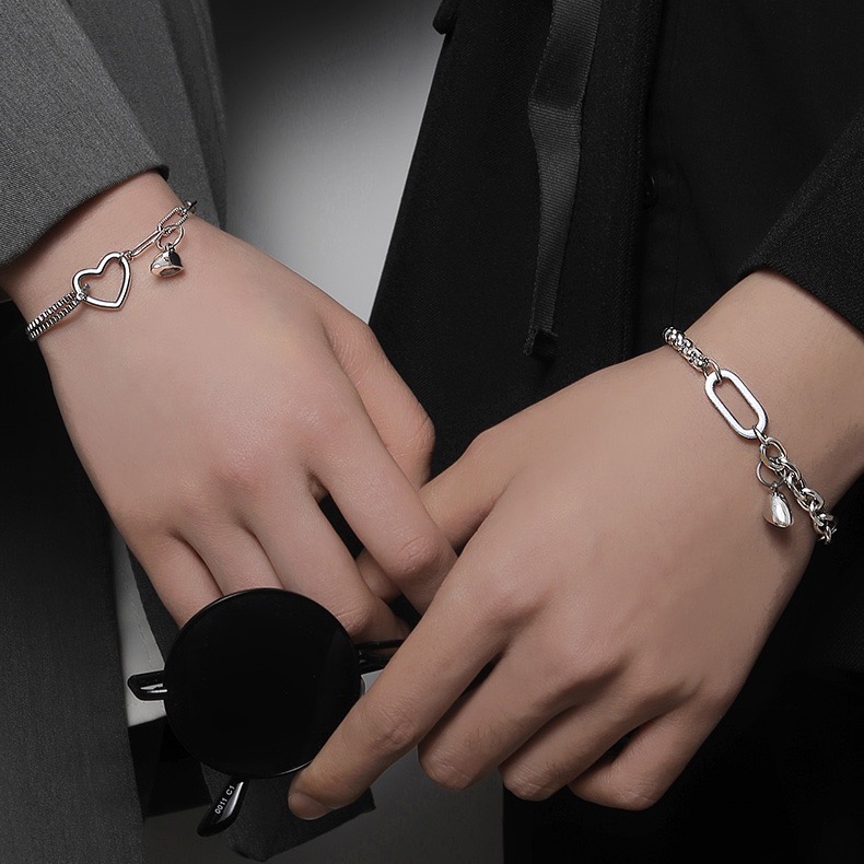 Vòng tay mạ bạc 925 Hút Nam Châm TOGETHER ý nghĩa dành cho cặp đôi nam nữ