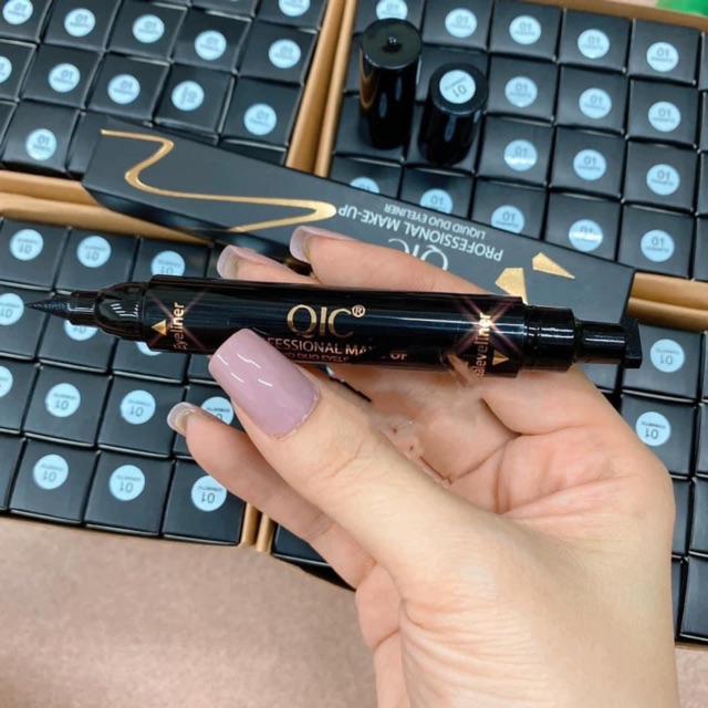 [ HOT ] Bút kẻ mắt QIC dạng lỏng hai đầu chống thấm nước | BigBuy360 - bigbuy360.vn