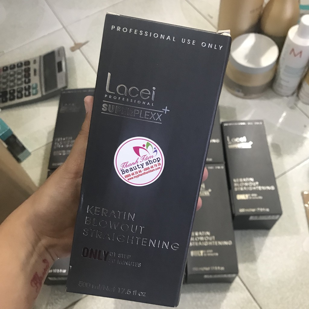 🇻🇳 Duỗi hấp phục hồi tóc hư tổn Keratin Lacei Supperplexx Blowout Straightening 500ml (dùng tại nhà)