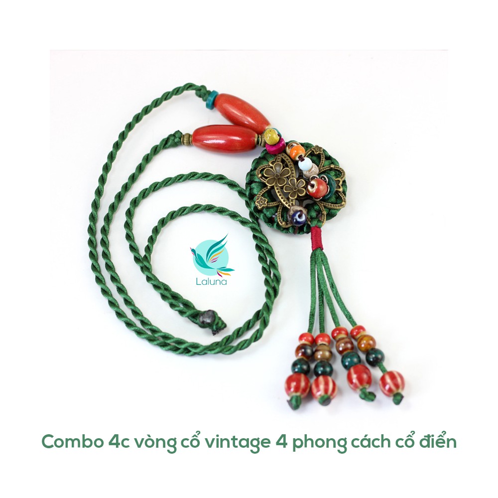 Vòng cổ , dây đeo phụ kiện nữ trang phong cách vintage cổ điển mix cùng áo kiểu, áo linen đi chơi du lịch cá tính