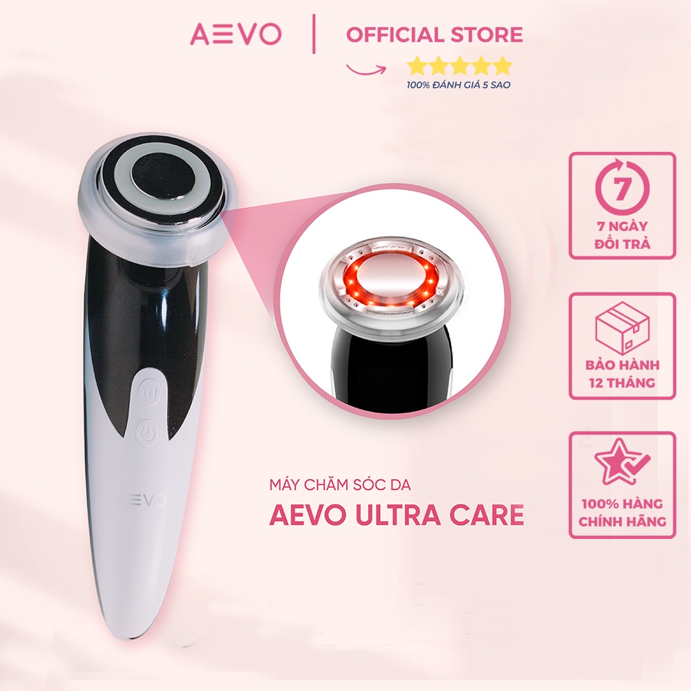 Máy massage mặt cầm tay AEVO UltraCare 4 in 1đẩy tinh chất giúp thẩm thấu tinh chất nuôi dưỡng phục hồi trẻ hóa làn da