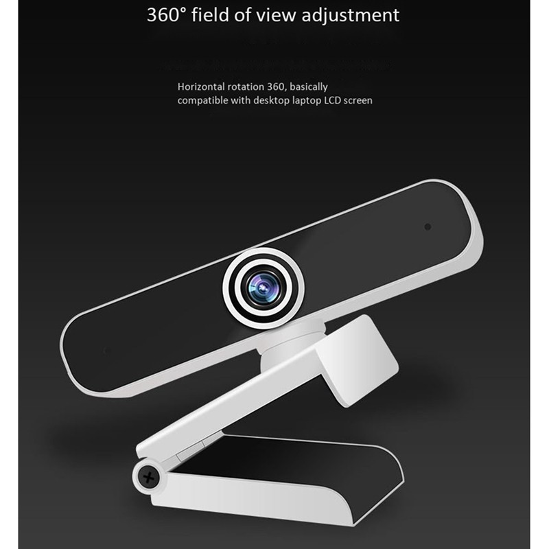 Webcam Máy Tính 1080p Hd 2 Mp Màu Trắng