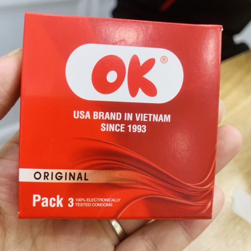 Bao cao su Ok Original không mùi, đàn hồi tốt