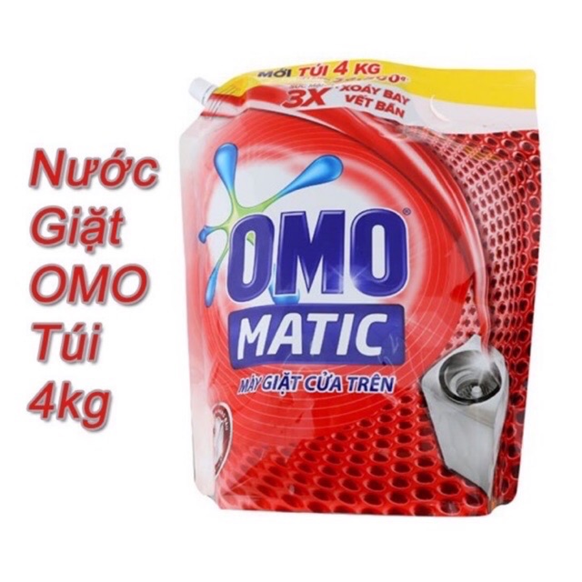 Nước giặt Omo Matic Cửa trên túi 4kg