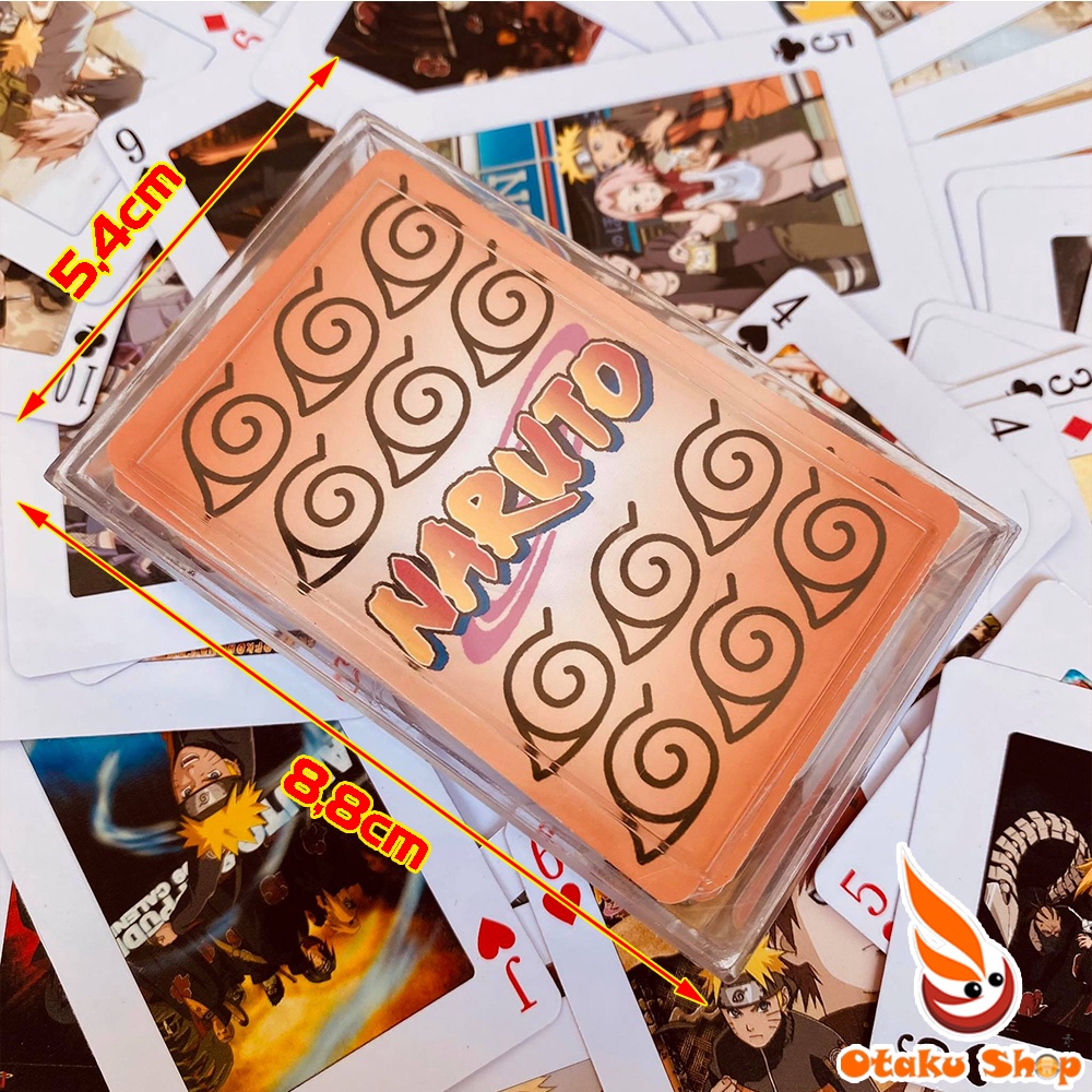 Bài tây Anime Naruto dùng chơi bài Poker, tú lơ khơ boardgame chuyên dành cho Otaku