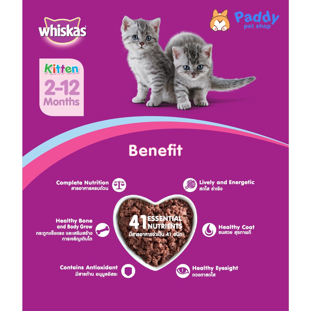 Pate Cho Mèo Con Vị Cá Thu Whiskas Junior Mackerel 85g - Lida Pet Shop