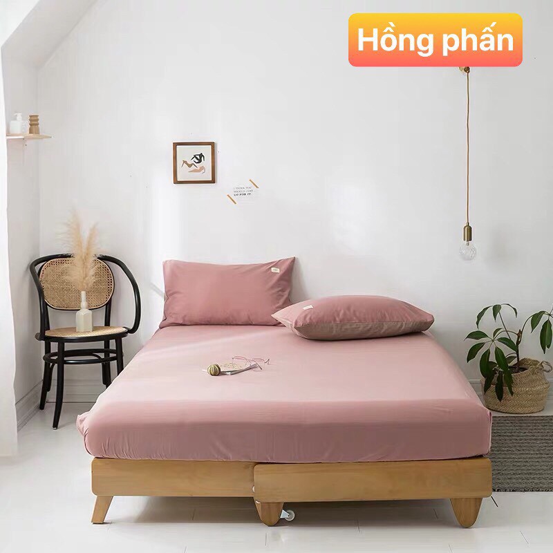 Ga nệm 1m6 x 2m + vỏ gối bảo vệ nệm bông xuất Nhật chất liệu Cotton TC [ Nhiều Màu | BigBuy360 - bigbuy360.vn