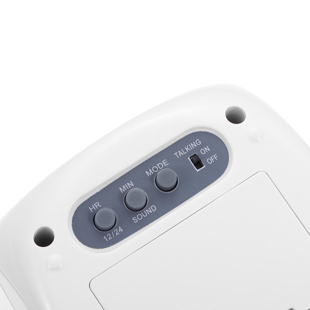 Đồng Hồ Báo Thức Có Đèn LED Hình Vuông Đa Năng Dùng Trong Văn Phòng
