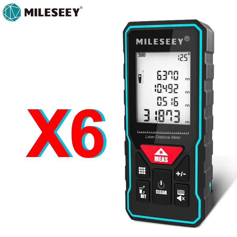 Máy Đo Khoảng Cách Kỹ Thuật Số X6 Laser 40 80 100 M Chuyên Dụng