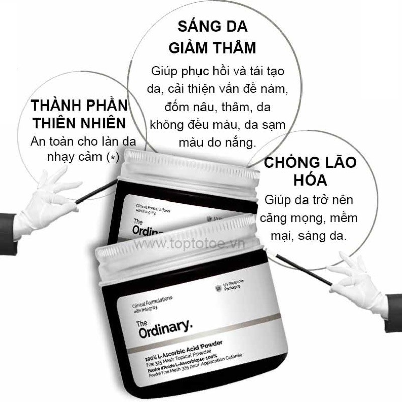 Bột Vitamin C The Ordinary 100% L-Ascorbic Acid Powder 20g - Miss Xinh