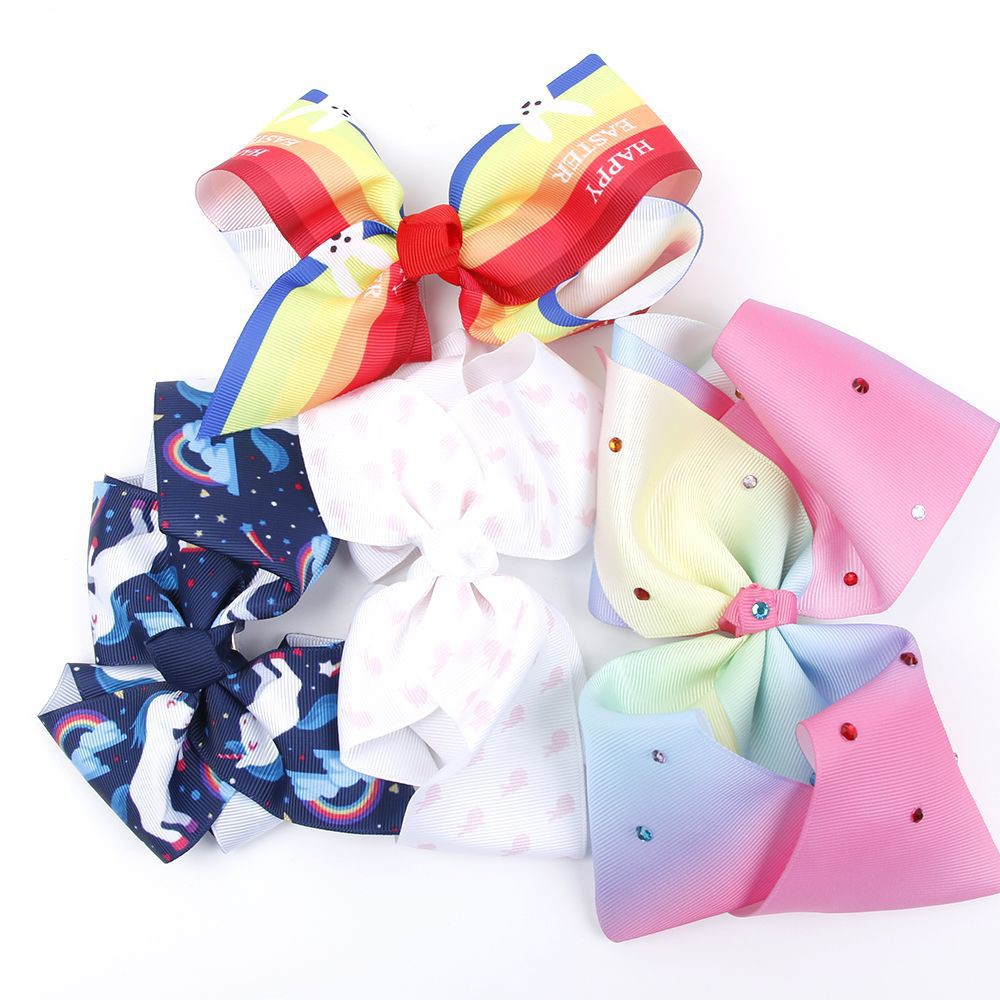 Kẹp tóc hình nơ vải ruy băng