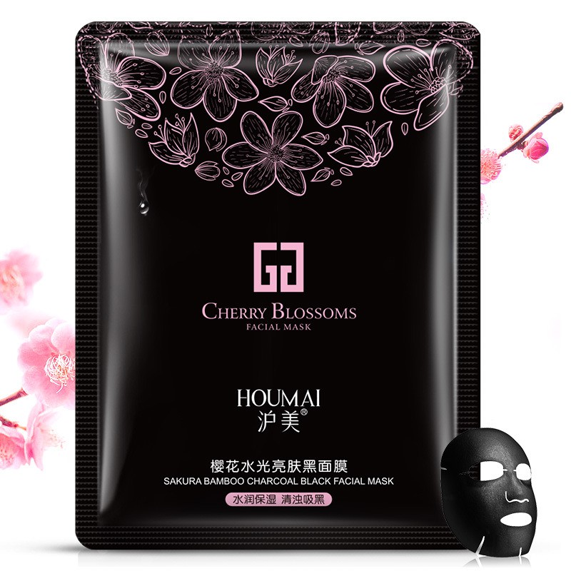 Combo 10 mặt nạ Cherry Blossom Houmai Mask - Cấp ẩm, ngừa mụn, thải độc, sáng mịn da