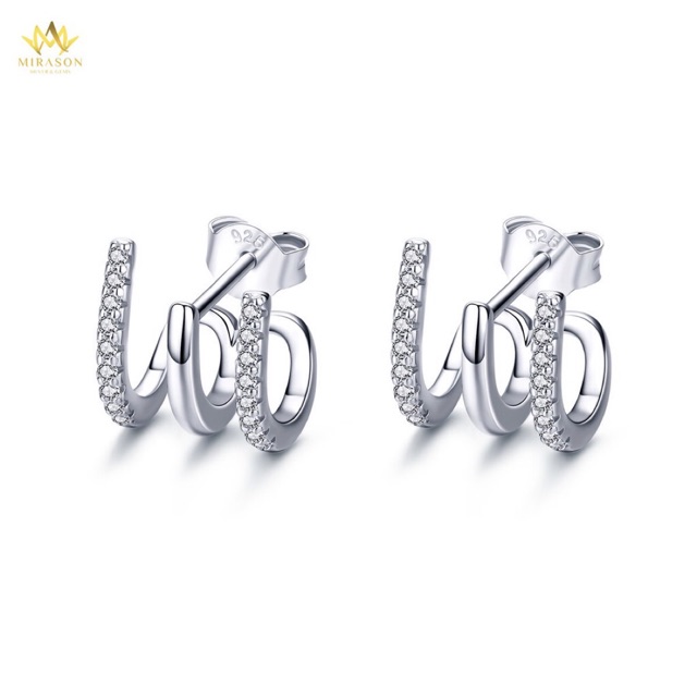 MIRASON - Bông Tai Bạc Nữ 925 Cao Cấp Phong Cách Hàn Quốc - MBT003