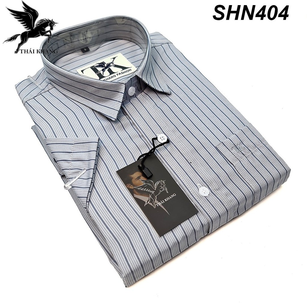 áo sơ mi nam ngắn tay công sở sọc ca ro vải COTTON LOẠI 1 loại áo sơ mi nam đóng hộp xuất khẩu SHN2 | BigBuy360 - bigbuy360.vn