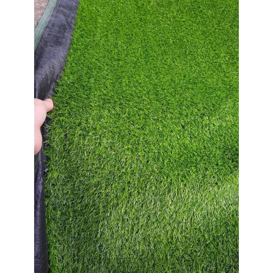 Thảm cỏ nhân tạo 2 cm (kho Sài Gòn) dày đẹp bao kiểm hàng, cỏ nhựa trang trí sân bóng