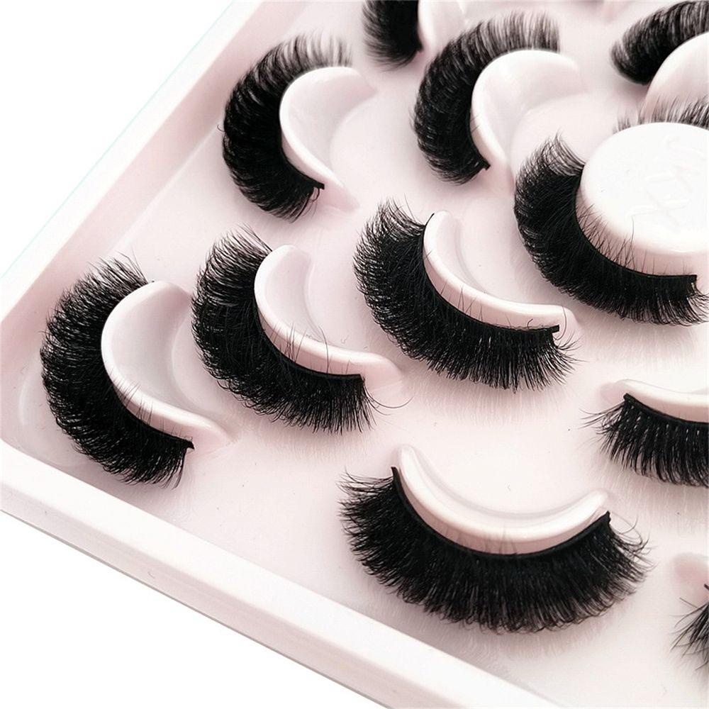 Set 10 Cặp Lông Mi Giả Cong Dày Tự Nhiên