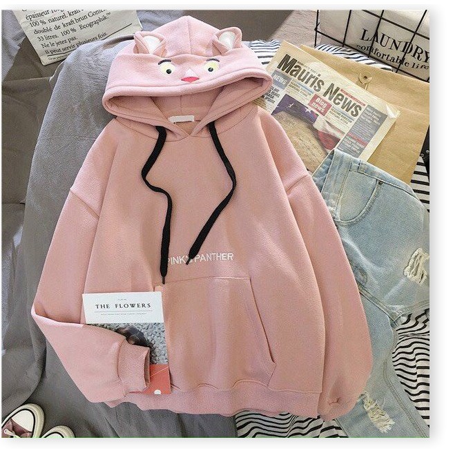 ÁO KHOÁC NỈ HOODIE PHỐI NÓN TAI THỎ SIÊU ĐẸP CỰC HOT