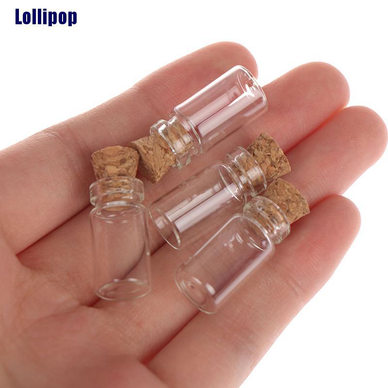 Set 10 lọ thủy tinh mini tỉ lệ 1:12 trang trí nhà búp bê