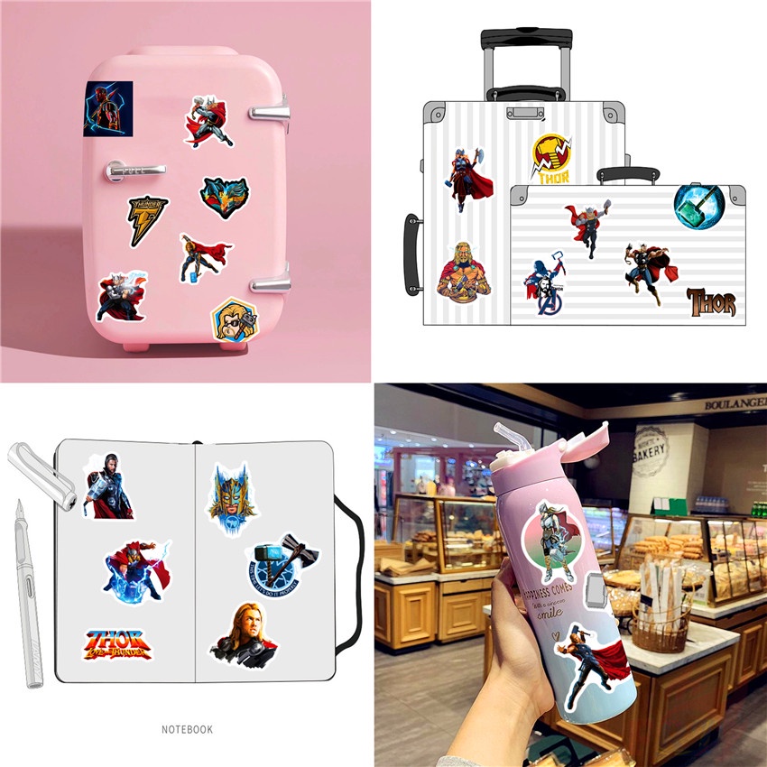 ❉ Thor：Love and Thunder Series 01 Stickers ❉ 50Pcs/Set Superhero DIY Fashion Mixed Waterproof Doodle Decals Stickers
