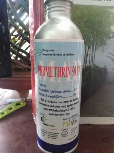 Thuốc diệt muỗi Permethrin 50EC chai nhôm