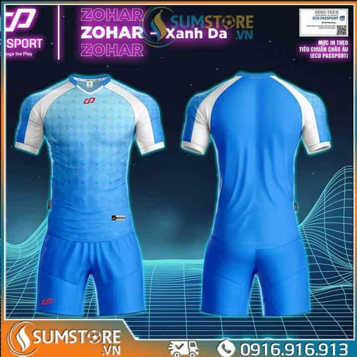 Áo Đá Banh Không Logo Zohar Xanh Ya - Đồ Thể Thao Nam Nữ Cao Cấp CP Sport