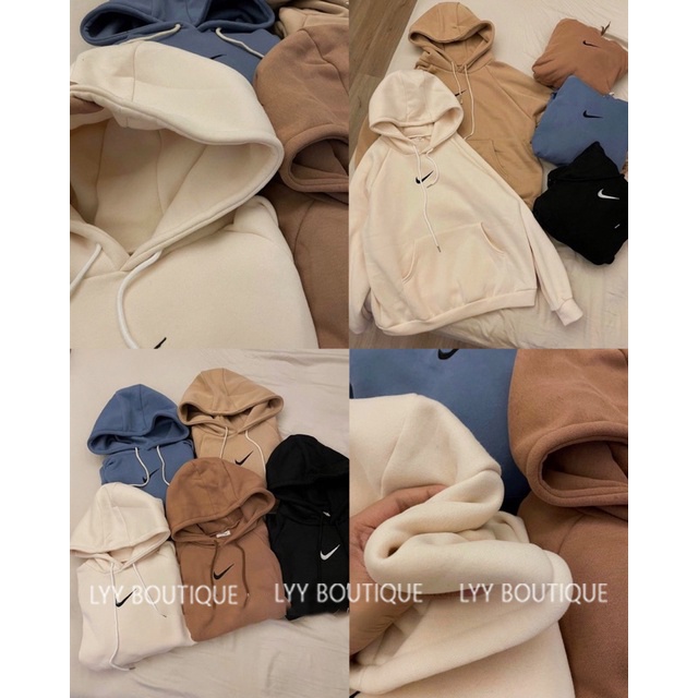Áo HOODIE nỉ bông oversize THÊU LOGO có mũ hàng Quảng Châu đẹp LYY BOUTIQUE | BigBuy360 - bigbuy360.vn