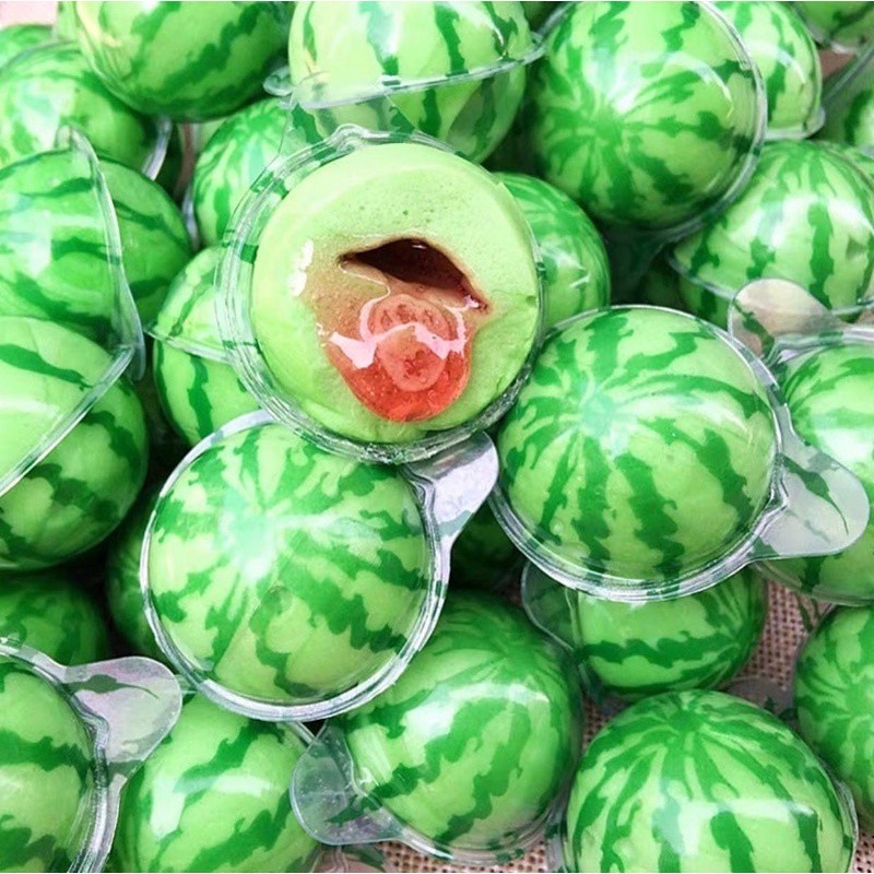 [Hộp 50 cái có sốt] Kẹo có nhân hình con mắt/ trái đất/ quả bóng/ quả đào/ dưa hấu/ người nhện Halloween siêu thơm ngon