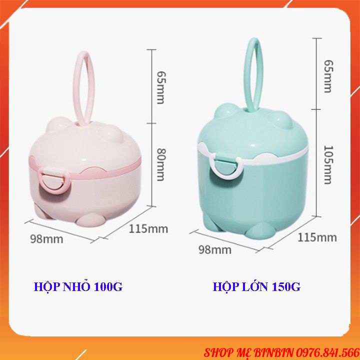 Hộp đựng sữa bột cho bé có quai cầm tiện lợi cho bé
