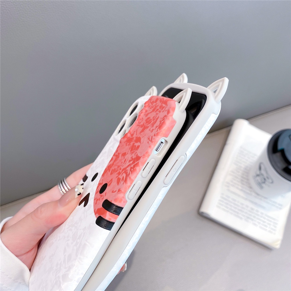 Ốp Điện Thoại TPU Mềm Giả Da Hình Mèo 3D Cho iPhone 11 12 13 14 Pro Max 12Pro 13Pro 14Pro 14Plus X XS Max XR 7 8 Plus