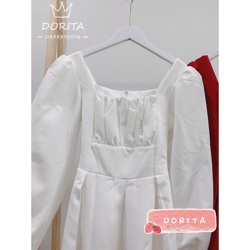 Váy hai dây đũi xước 2 lớp, Đầm hai dây dáng xòe - Dorita Boutique | BigBuy360 - bigbuy360.vn