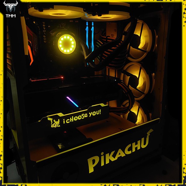 RGB cover PC case (trang trí case PC Pikachu)